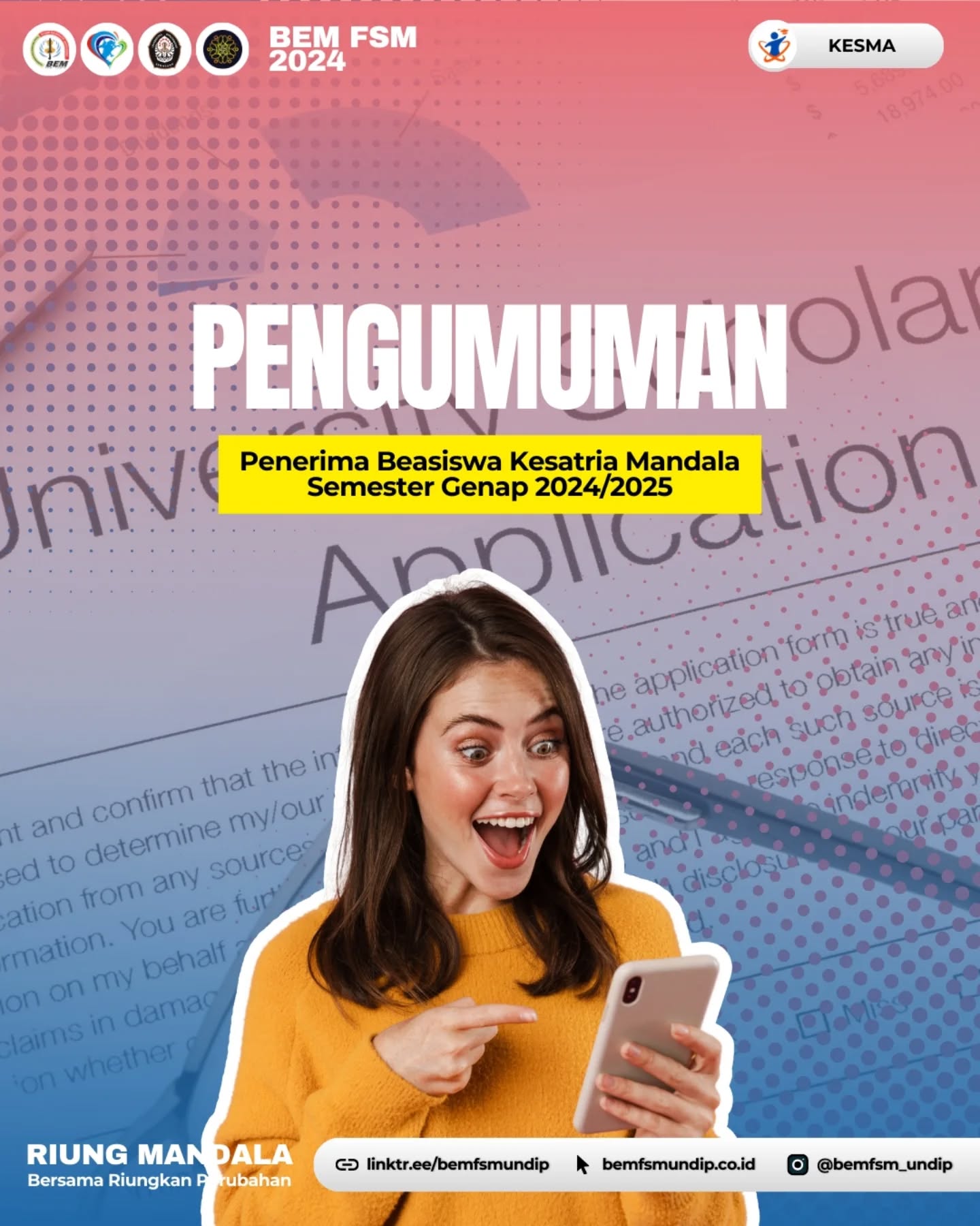 Pengumuman Beasiswa Kesatria Mandala