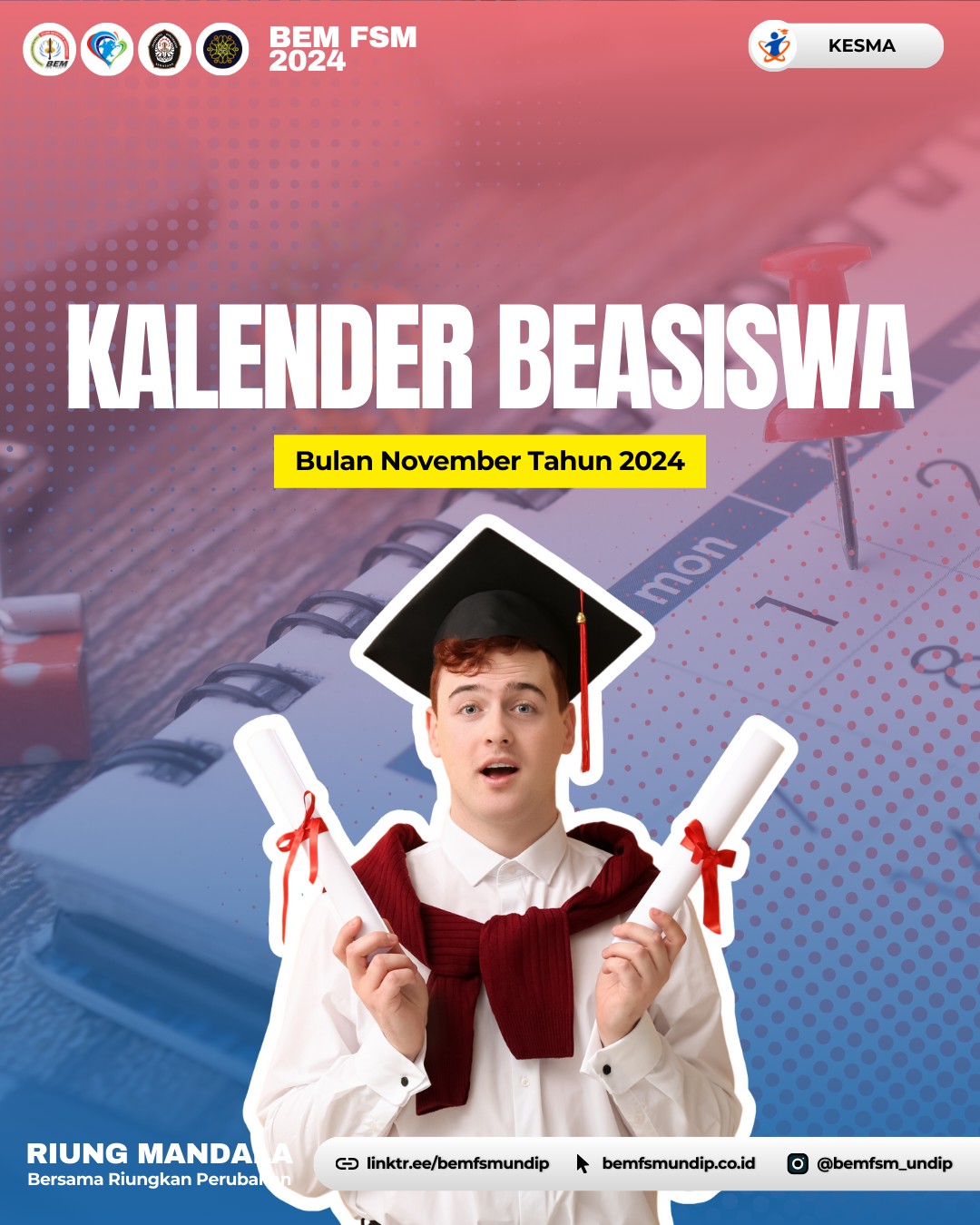 KALENDER BEASISWA BULAN November 2024